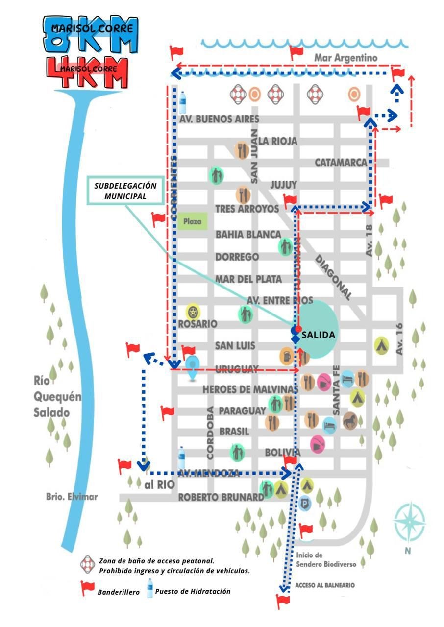 Marisol corre: la comuna presento el recorrido