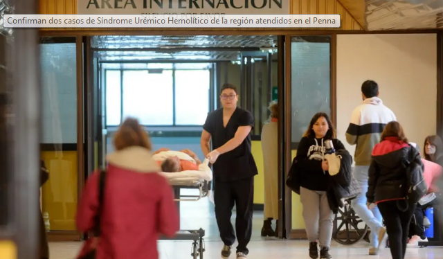 Confirman dos casos de S&iacute;ndrome Ur&eacute;mico Hemol&iacute;tico de la regi&oacute;n atendidos en el Penna