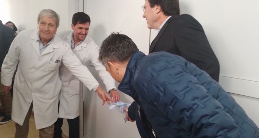 El Intendente Chalde dejó inaugurado el Tomógrafo en el Hospital