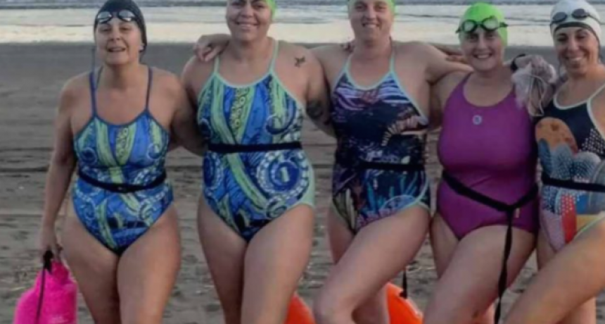Mujeres de agua, viento, sal y silencio: el grupo de nado que desafía el invierno en Monte Hermoso
