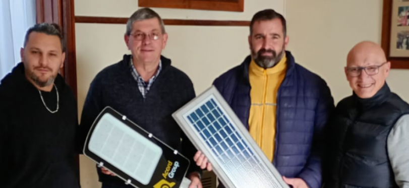 Nuevos artefactos a LED y a energía solar para El Perdido