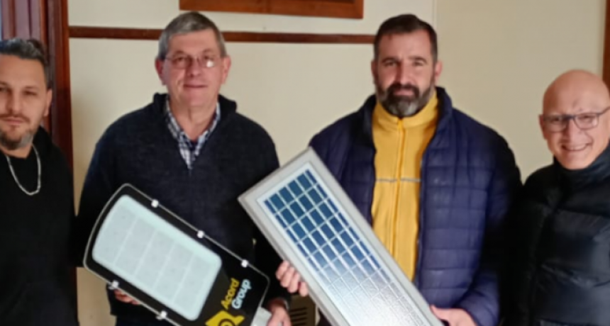 Nuevos artefactos a LED y a energía solar para El Perdido