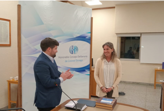 Chalde estará de licencia desde el 20 de este mes hasta el 5 octubre, Casiano Gutiérrez será intendente interino y Lucrecia García juró como concejal