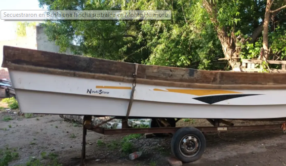 Secuestraron en Bahía una lancha sustraída en Monte Hermoso